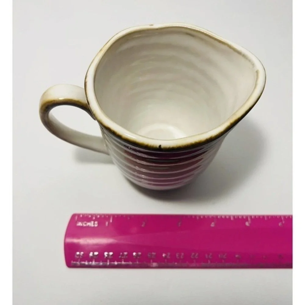 Sango Chromatics Brown Sugar Bowl With Kid And Creamer
